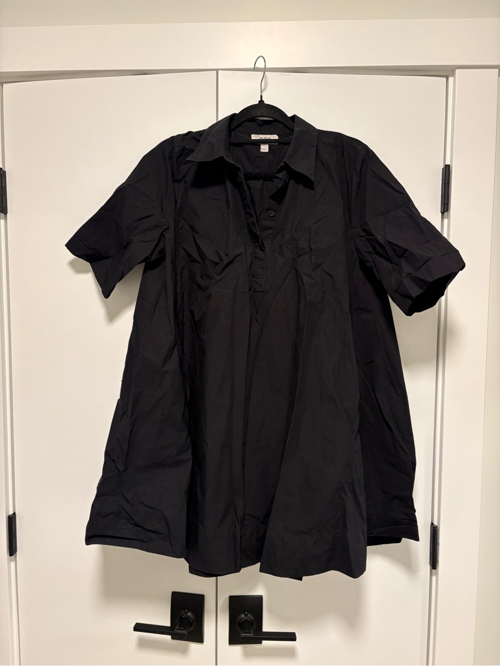 COS Short-Sleeve A-Line Shirt Dress